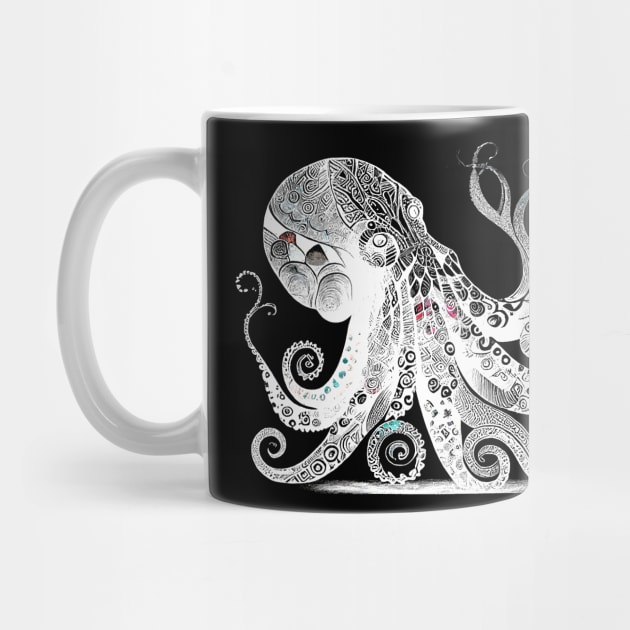 Cool octopus design with Aztec pattern by Unelmoija